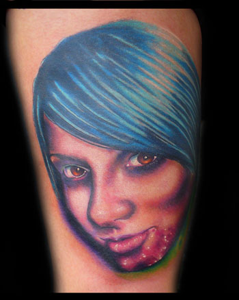 Tattoos - Josh Woods - zombie girl